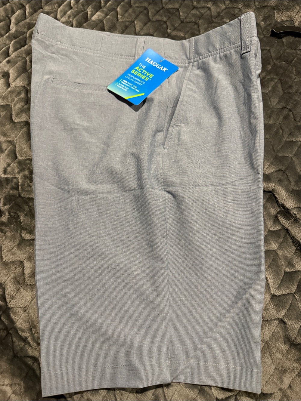 Haggar Gray Dress Shorts